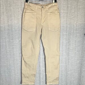 Pilcro Butter Yellow Beige Straight Leg Jeans Size 28